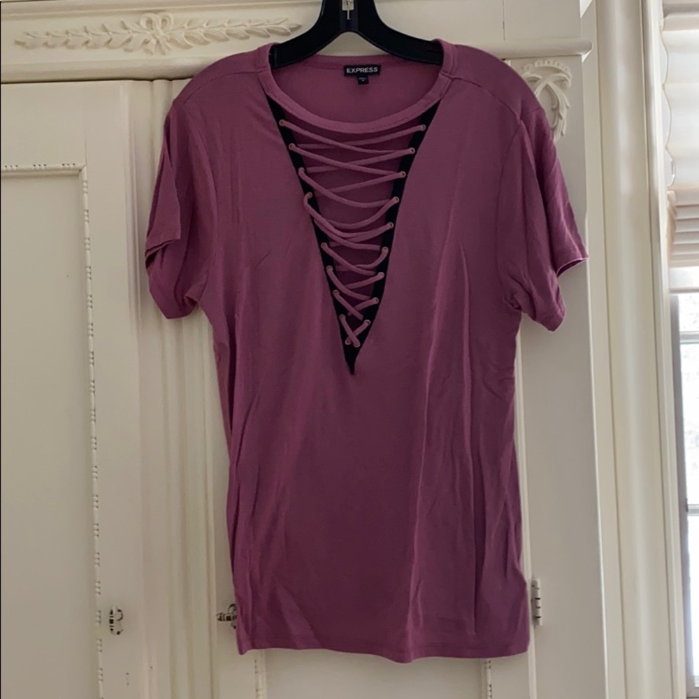 Deep v Tee